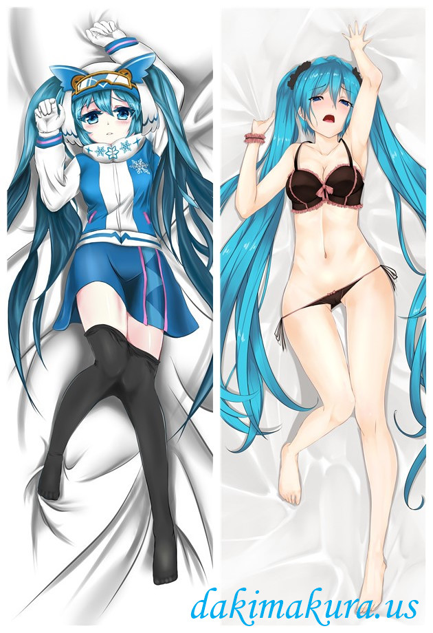 Snow-Hatsune Miku - Vocaloid Anime Dakimakura Japanese Hugging Body PillowCase